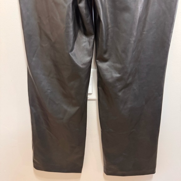 Calvin Klein Faux Leather Pants Black Size 4 - Picture 7 of 11